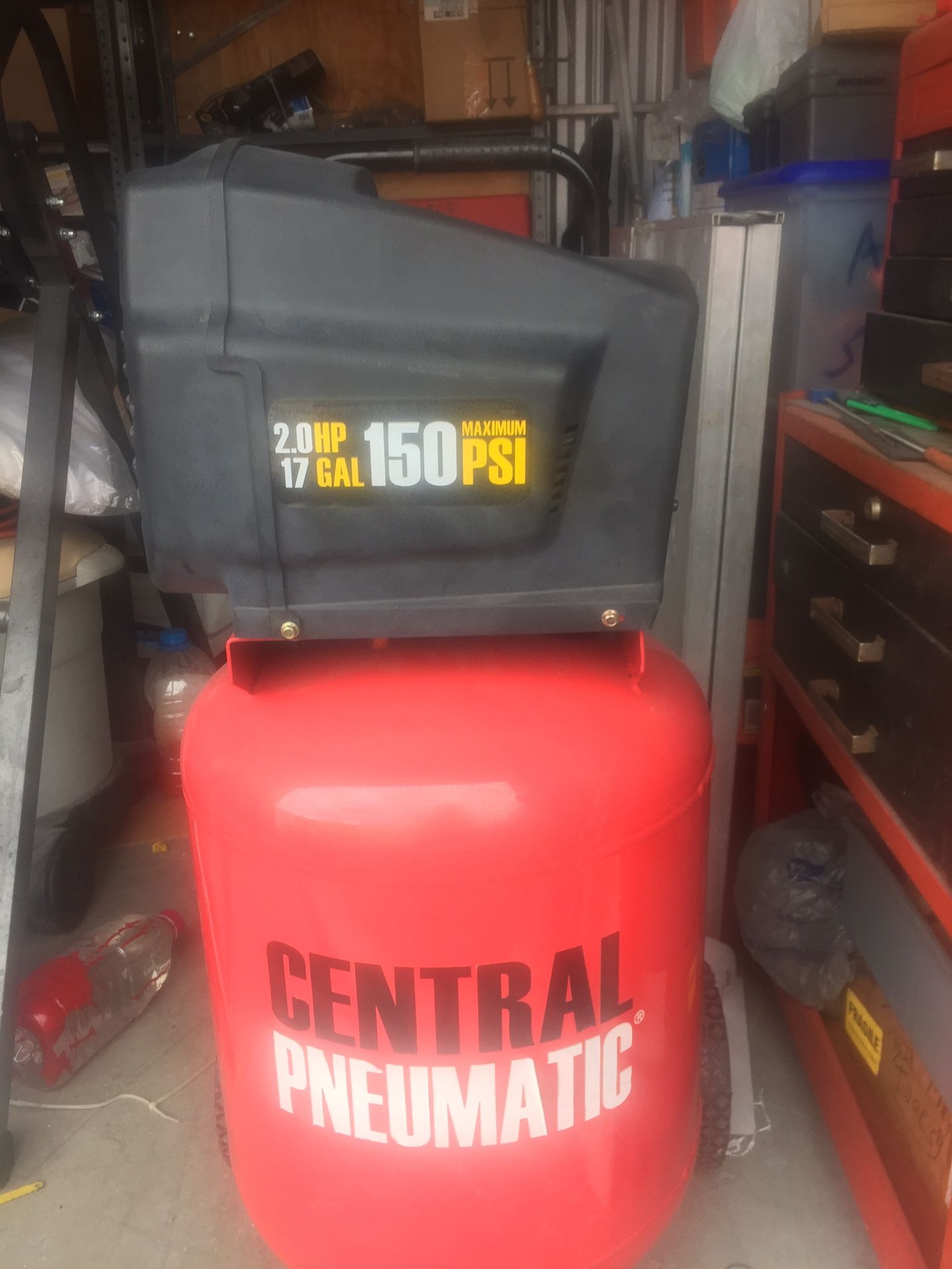 Compressor central Nematic 2.0 hp 1.7 Hals 1/4 “ Industrial 150 Max psi type 4- Scfm @90 psi 5- scfm a 40 psi. $220.00