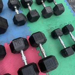 Pairs Of Dumbbells 20’s,25’s, 30’s, 50’s