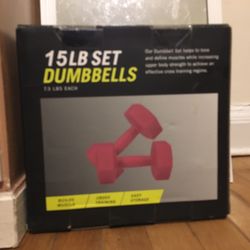 15 LB Set Dumbbells - Brand New 