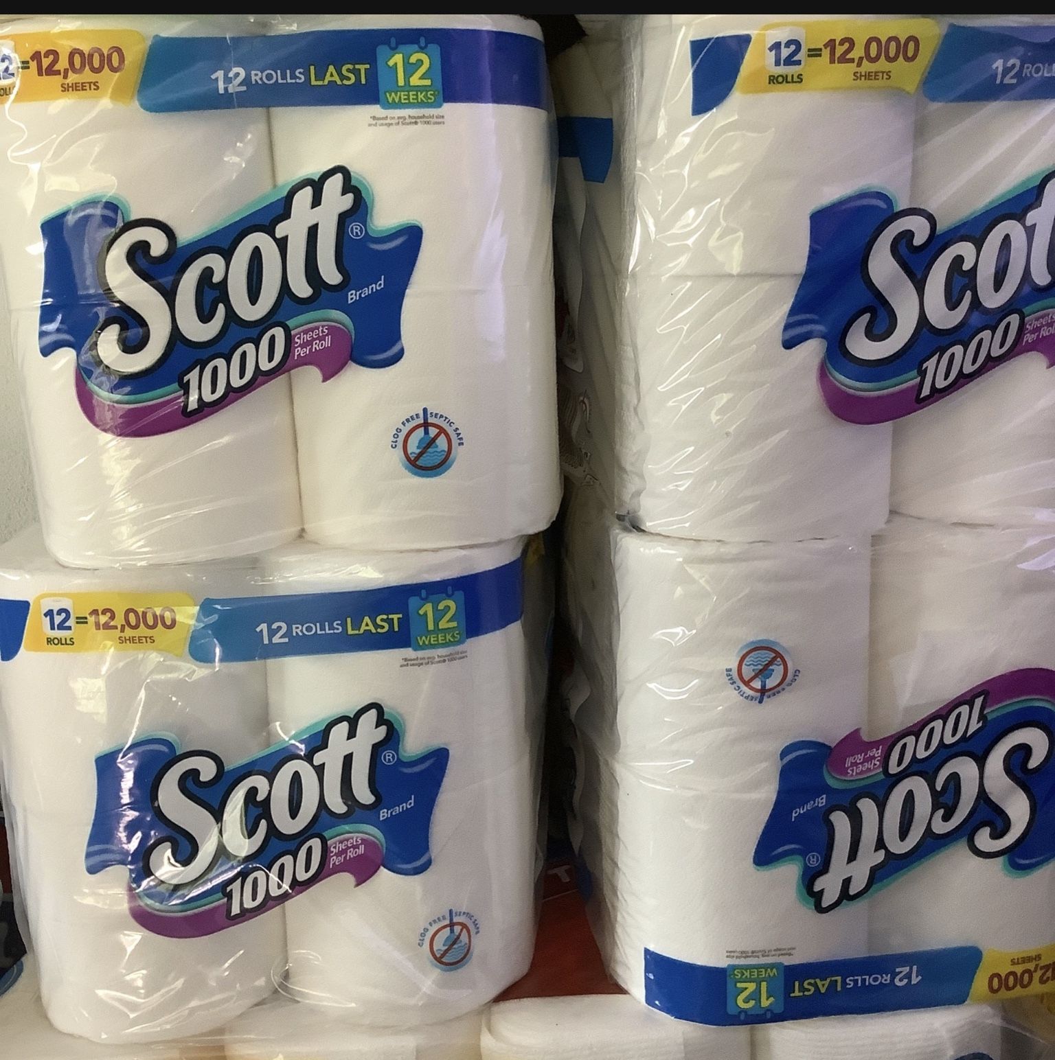 Scott Toilet Paper 12 Rolls $10 EACH