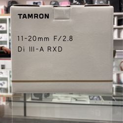 Tamron 11-20mm F2.8 For Sony🎉Sale! Ends 9/29