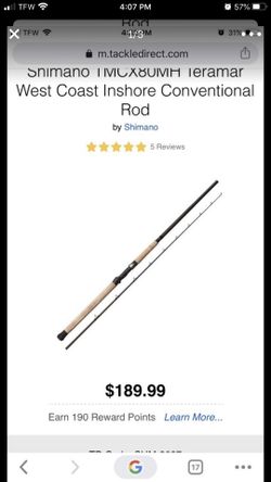 Shimano TMCX80MH Teramar inshore Rod