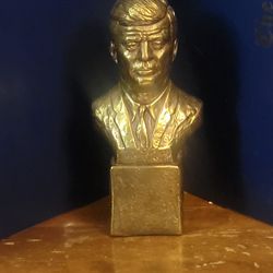 John F Kennedy Bronze-tone Bust Statue