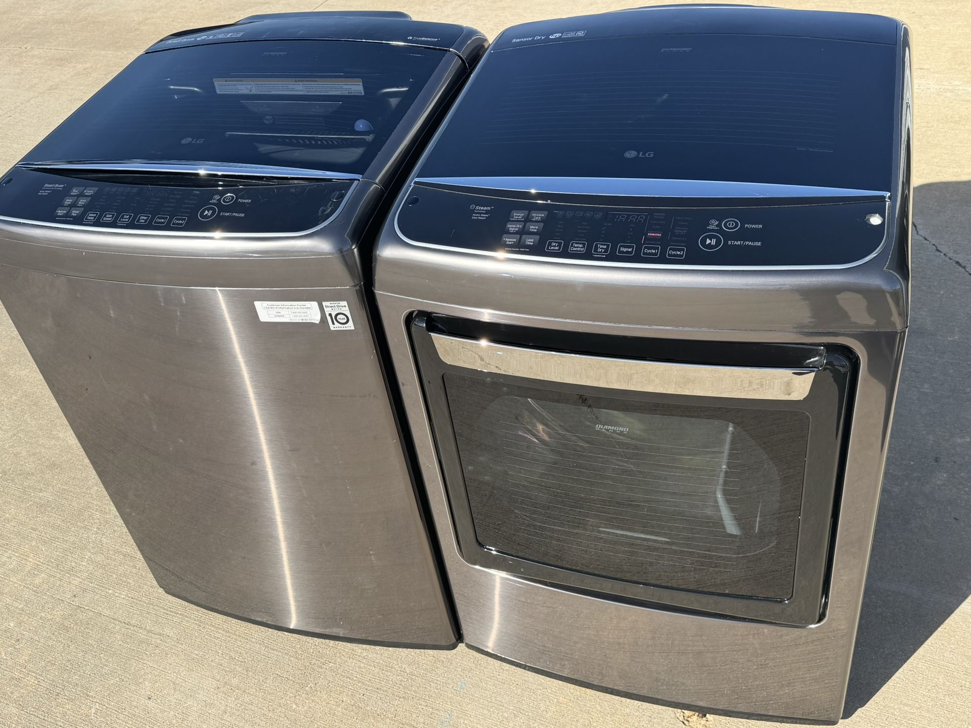 LG Washer And LG Dryer Extra Large Load Capacity