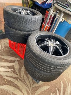 20”inch rims & tires set HELO brand” 265/50R20 111V