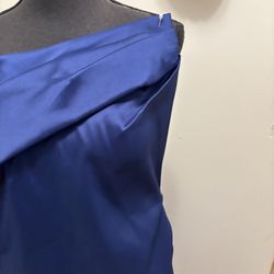 Donna Karen asymmetrical strapless dress nwt