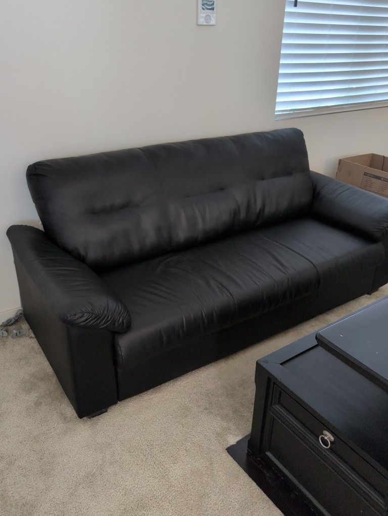 Leather Sofa (Ikea Knislinge)