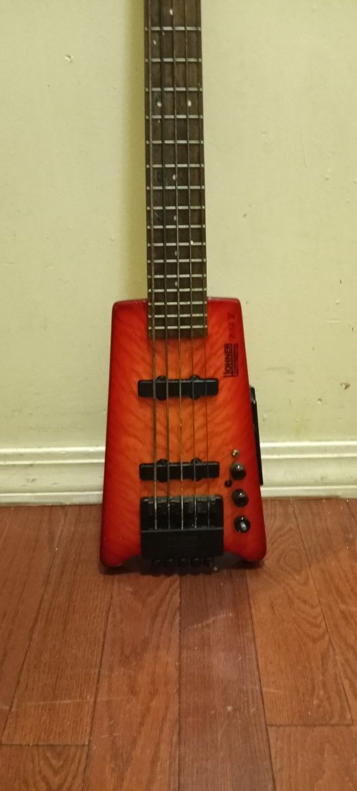 Hohner B2A V Headless Bass Sunburst Electric Bass Guitar