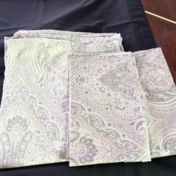 Tahari King Size Cotton Duvet Cover & 2 King Sham Covers
