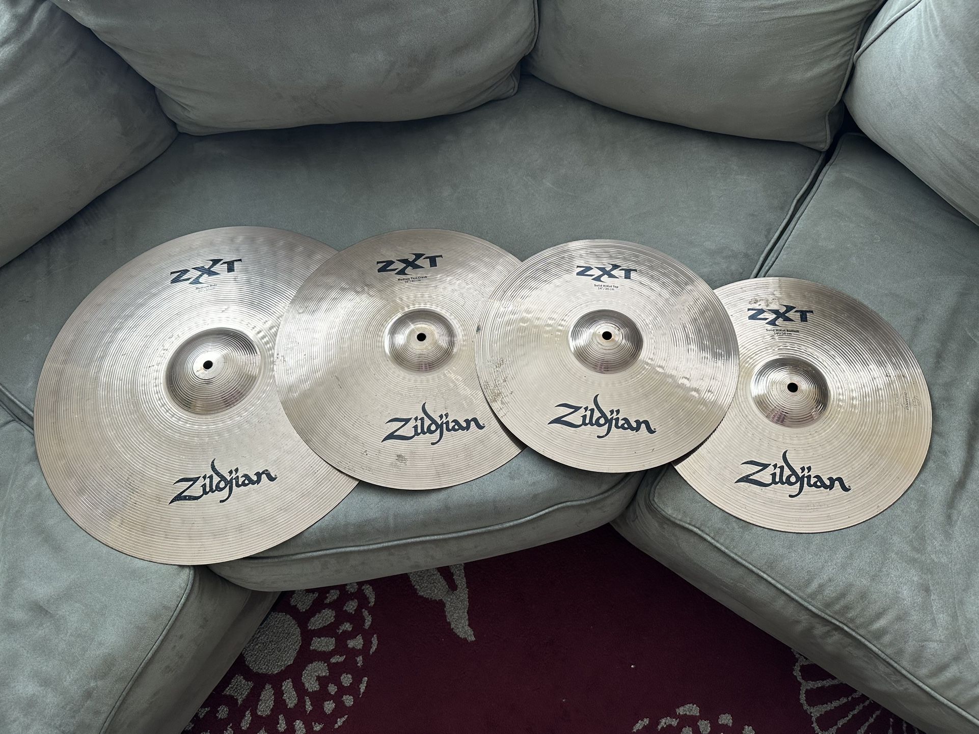 Zildjian ZXT 4-Piece Cymbal Set - Crash Ride Hi-Hat