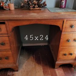 Antique Desk Solid Wood