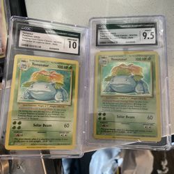 Grade Venusaur Pokémon slabs