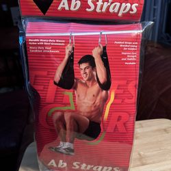 New Premium Ab Slings Straps - Rip-Resistant Heavy Duty Pair for Pull-ups, Bar Hanging Leg Raiser - Ab Exercise Equipment, Arm Padding for Ab Training
