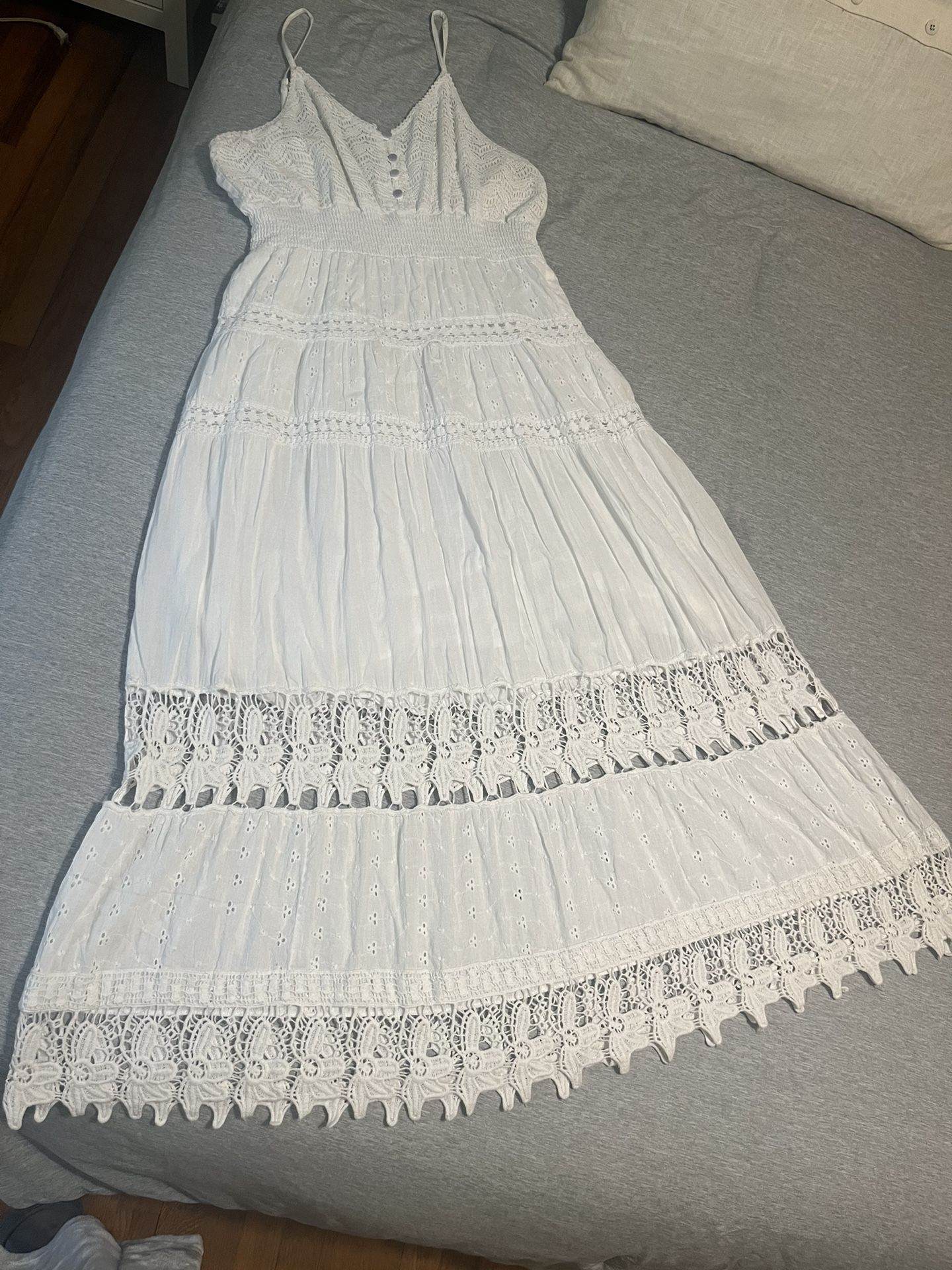 Pretty White Cotton Dress