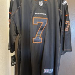 NIKE MENS NFL JOHN ELWAY ON FIELD BLACK  JERSEY SIGNED NWT 6XL