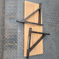 Wall Shelf Brackets And Wood Shelf