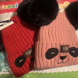 Kids Double Pom Knitted Beanie Hat 