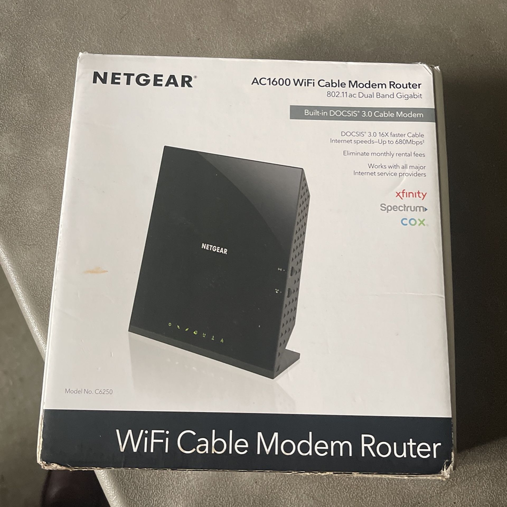 NETGEAR AC1600 Wick Cable Modem Router