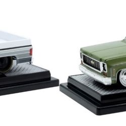 Squarebody Syndicate 1:24 Green Bean Set Two Trucks 