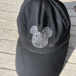 Mickey mouse bedazzled baseball cap