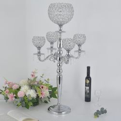 Silver candelabra metal