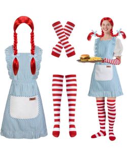 Wendy’s Fast Food Adult Cosplay Costume *BRAND NEW*