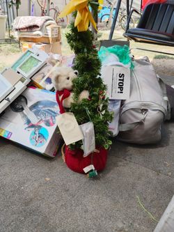 Christmas Small Tree With Teddy Bear