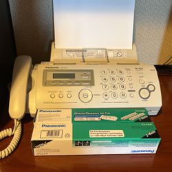 Panasonic Fax Machine With 4 Rolls Of Film