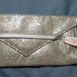 Victoria's Secret Sparkly Silver Clutch