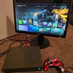1tb Xbox one s and monitor