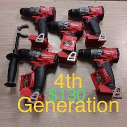 Milwaukee New Hammer Drill Fuel M18 -4th Generation (Tool Only) $130 Each One 