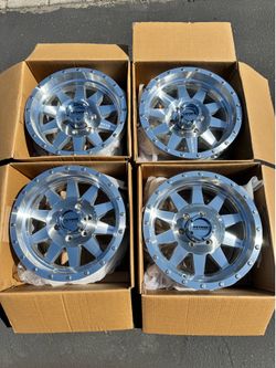 Brand New 17x8.5 Method MR301 Machined 17” Off-Road Wheels 6Lug 6x139 (6x5.5) 0 Offset