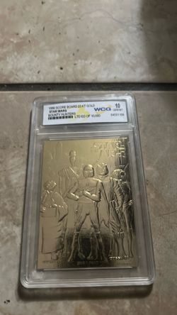 Starwars 23kt gold  collector cards