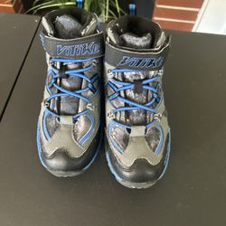 VITIKE ASHION Kids Black Blue HIKING Shoes BOOTS US Size 3 Heel Crampon