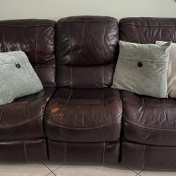 Leather Sofa & Love Seat 