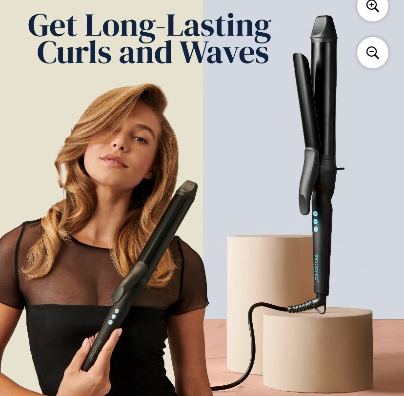 Curling Iron, Curling Wand, Adjustable Heat, Hair Curler