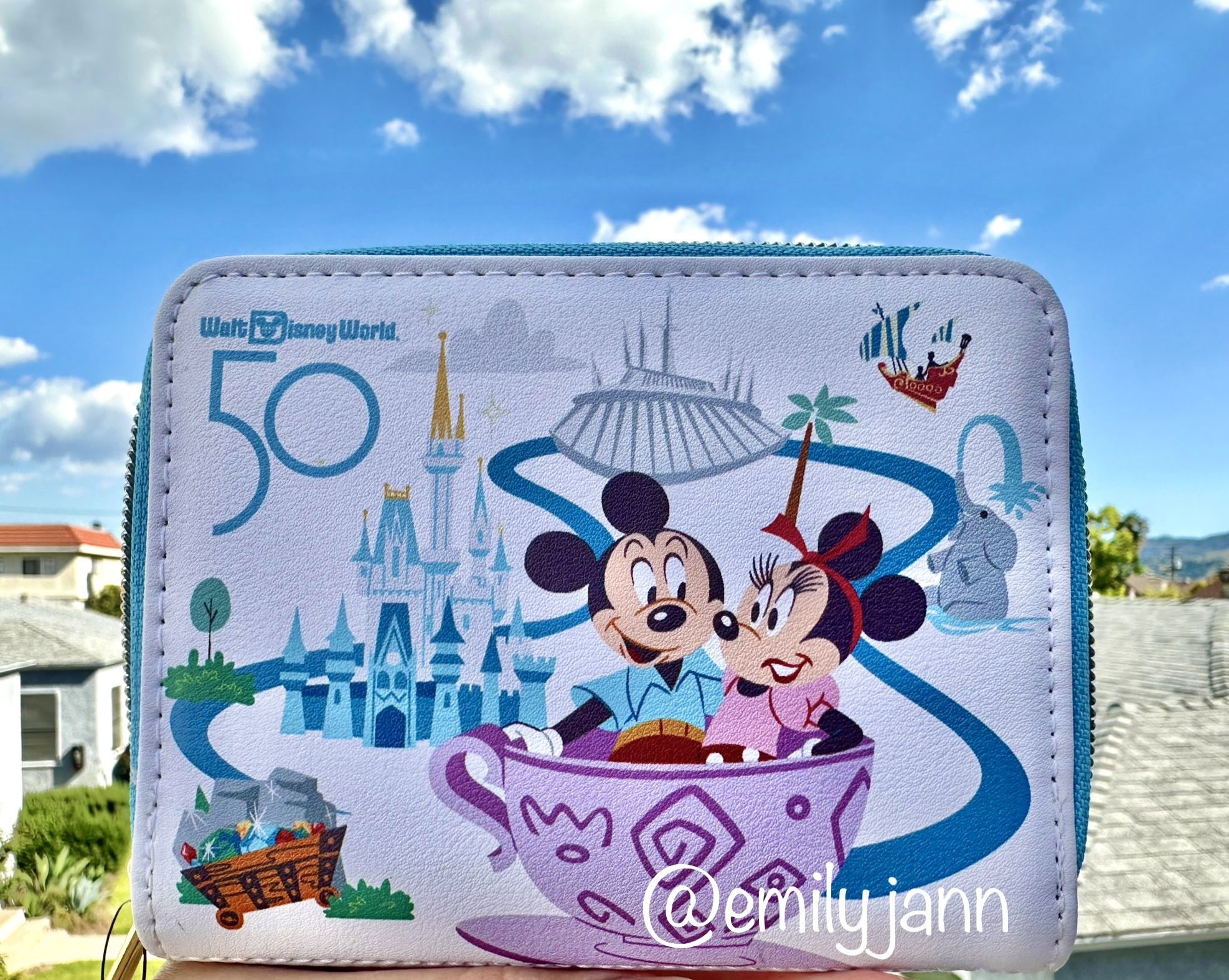 Mickey and Minnie Mouse Mad Tea Party Wallet