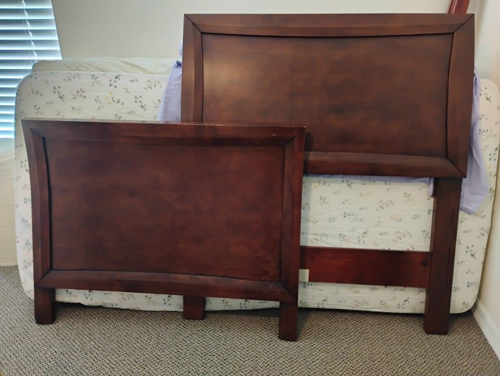 Twin Bed, Dresser and Box Spring Matress With Matress Like New