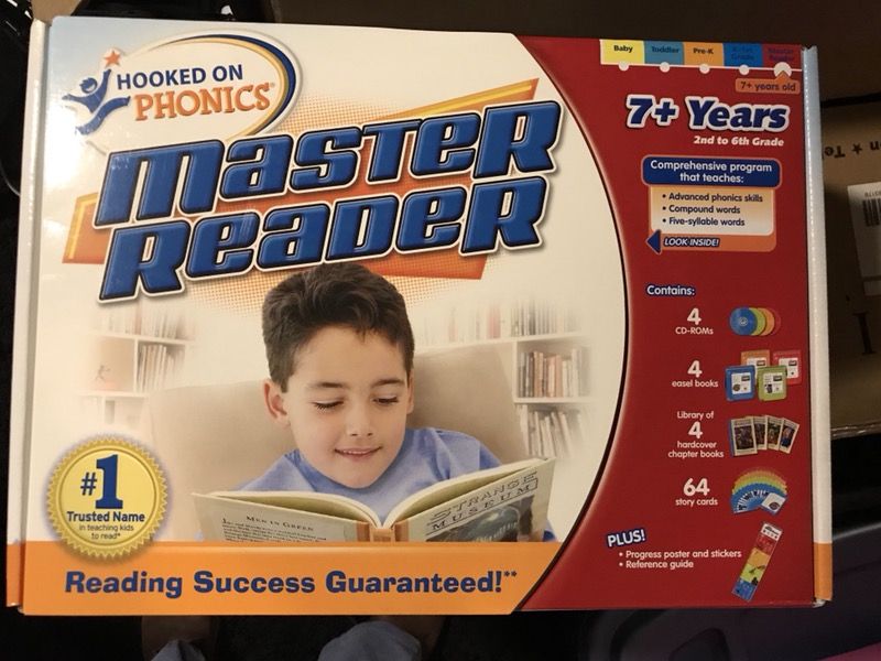 Hooked on Phonics Master Reader - 7+ Years (2nd - 6th grade) This box is still sealed and brand new.