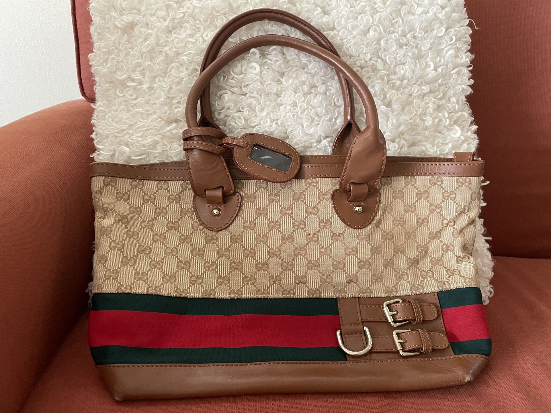 Gucci Ophidid GG XL Monogram Herotage tote Bag