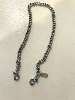 Coach Silver Chain Shoulder Strap 
