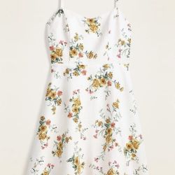 Old Navy Floral Linen-Blend Fit & Flare Cami Sundress