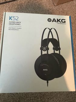 Unused AKG K52 Studio Headphones