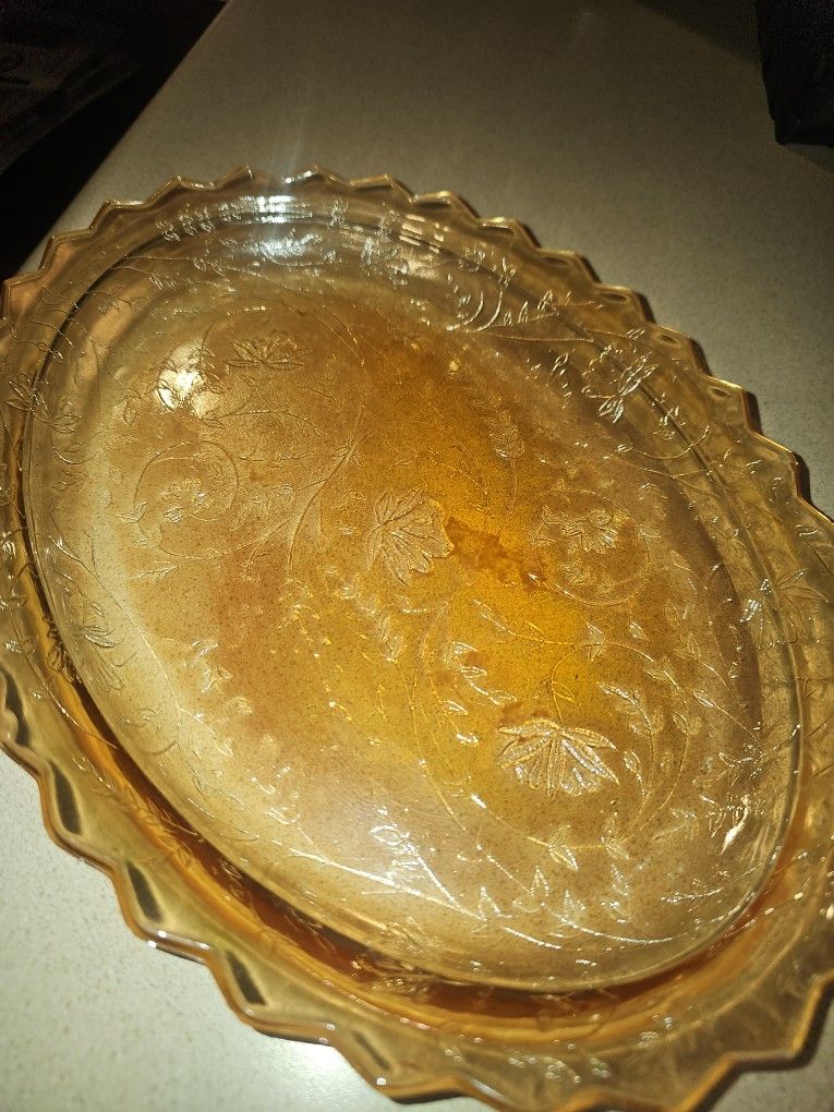 Carnival Glass Platter