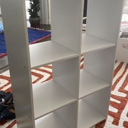 White Bookshelf Unit 