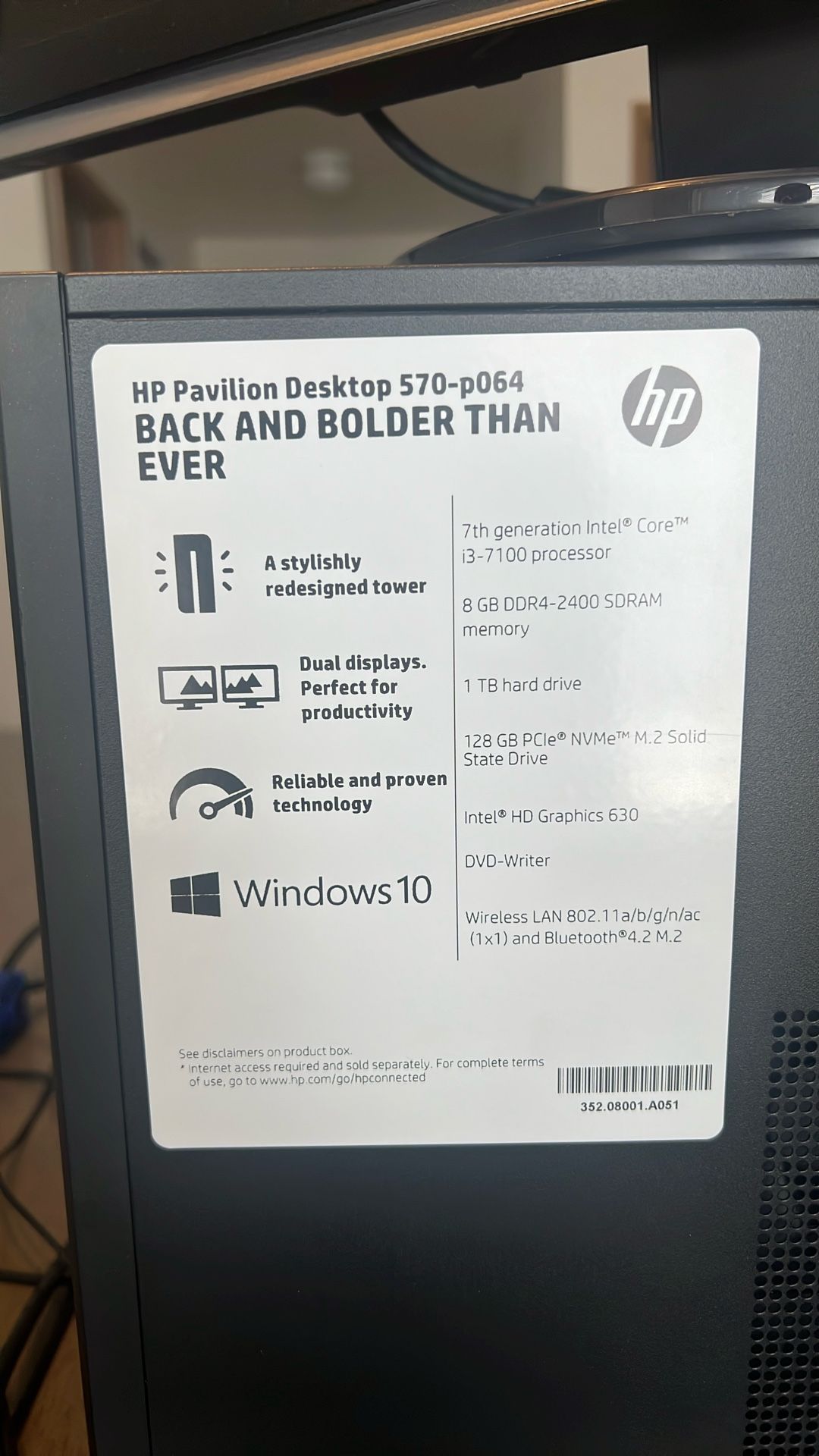HP pavilion Desktop 570-p064