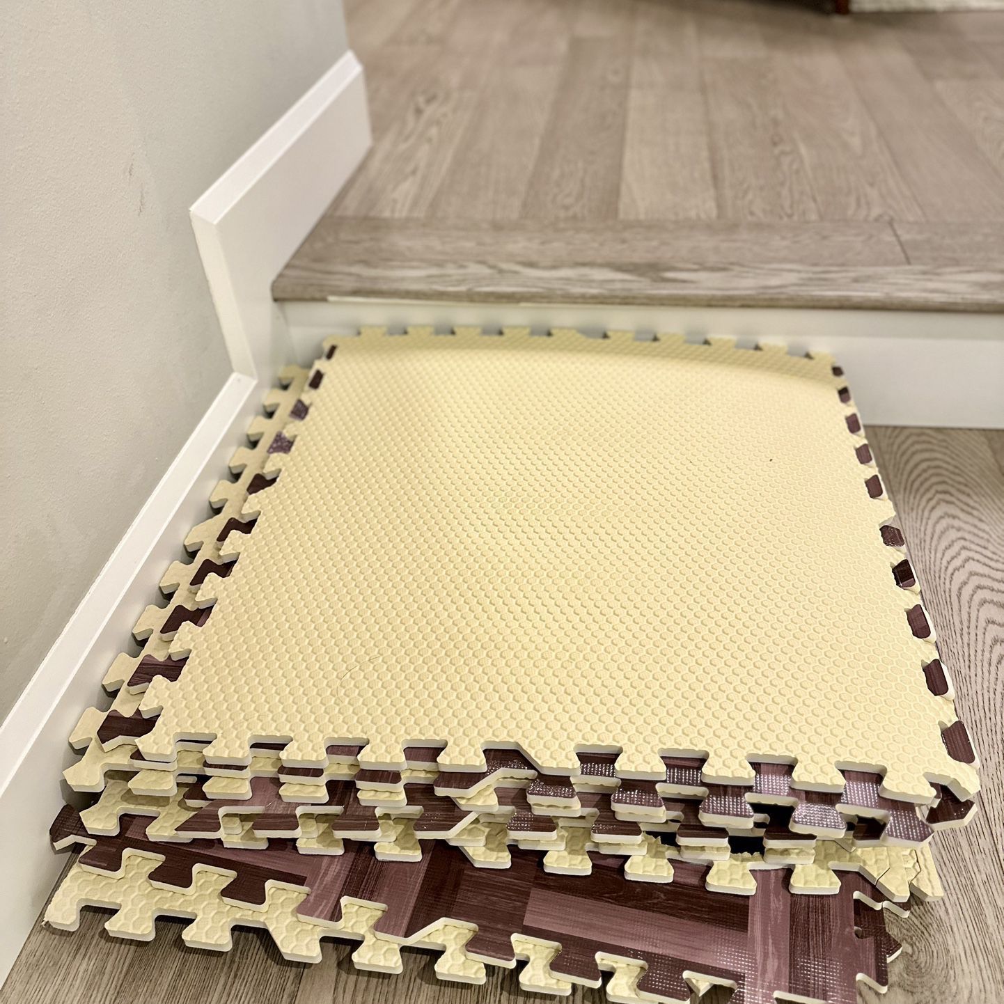 2x2 ft Brown Foam Tiles – Perfect for Toddlers, Gyms, and More!
