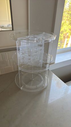 Clear Acrylic Rotating Makeup Organizer