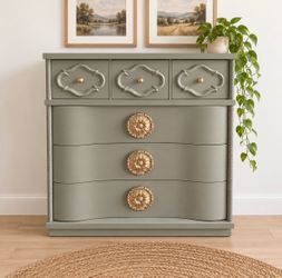 Vintage Sage Green Dresser