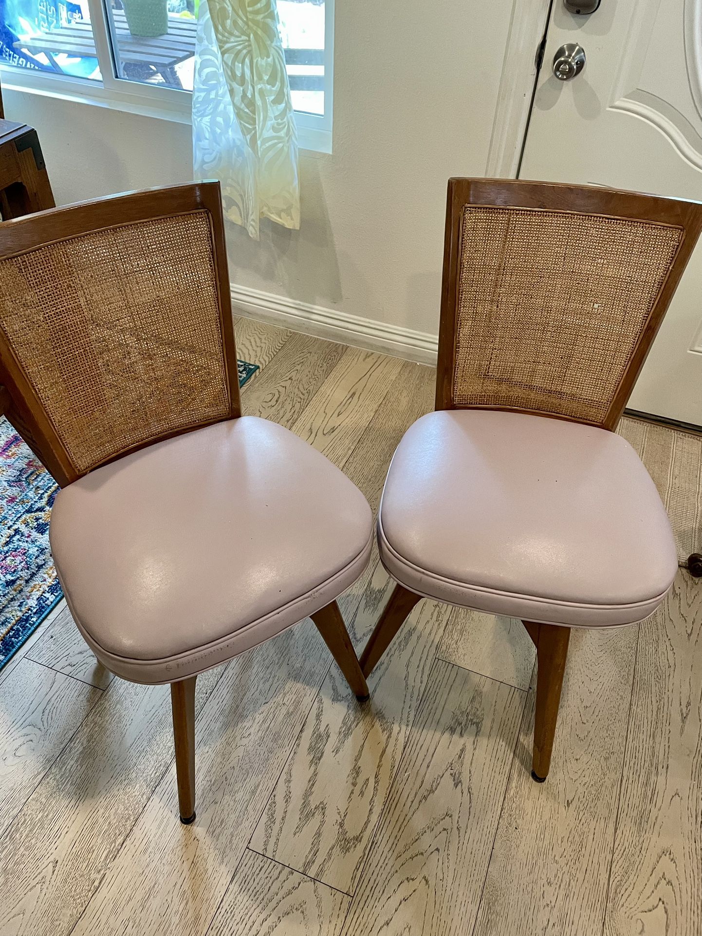 Vintage Caned Dining Chairs